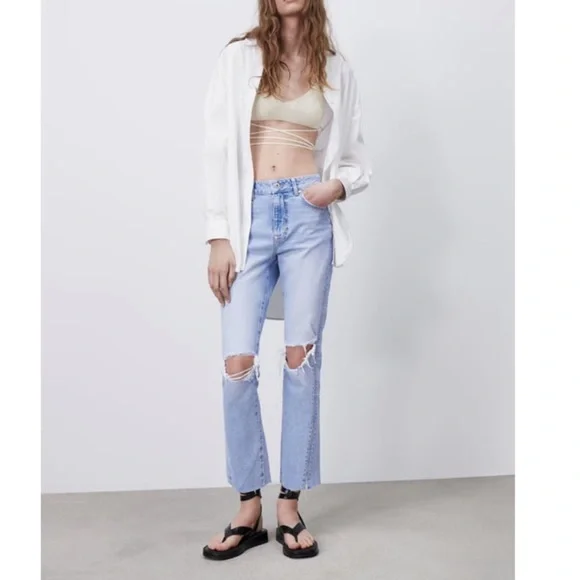 Zara | Jeans | Zara Z975 High Rise Jeanslight Blue